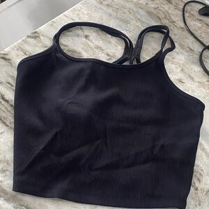 BORN PRIMITIVE Black Ribbed Crop Top